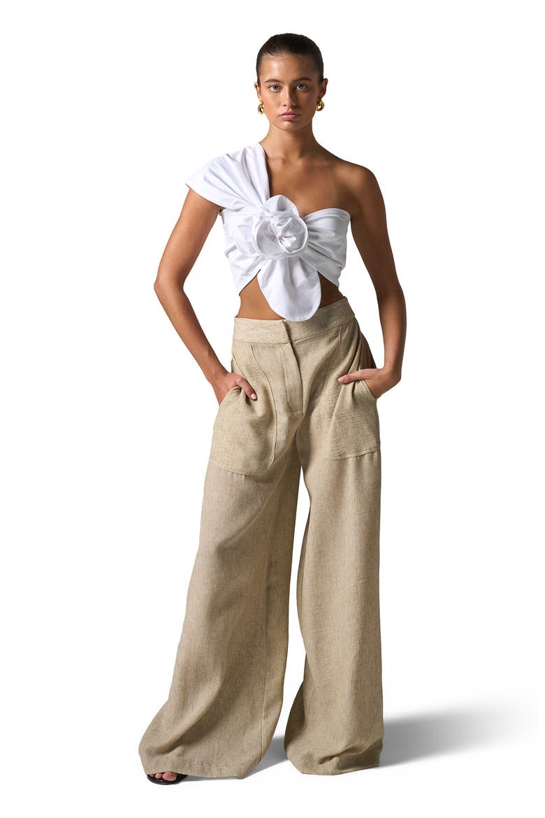 Camelia Top, Main, color, White