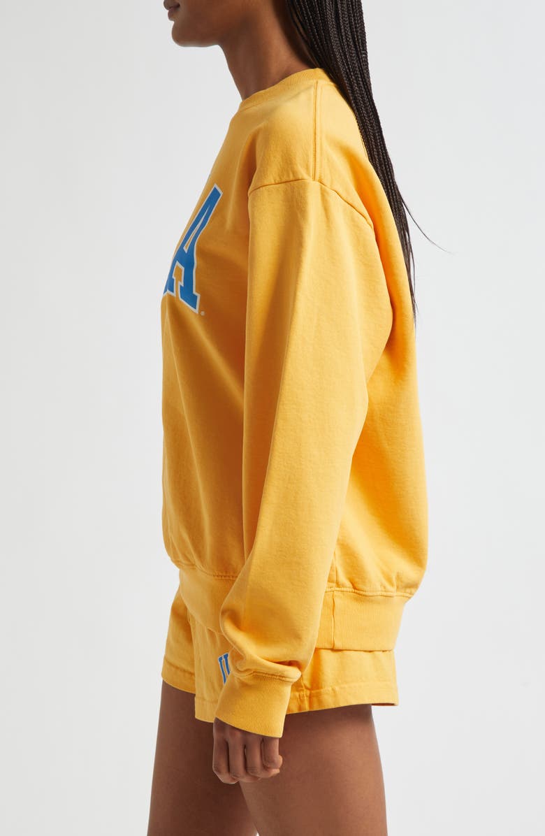 Sporty 
Rich UCLA Ivy Fleece Logo Graphic Sweatshirt, Alternate, color, Bruin Gold