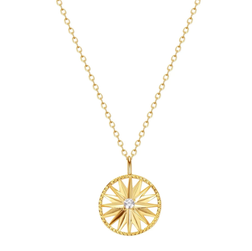 MAZIN JEWELS MAZIN JEWELS COMPASS NECKLACE 