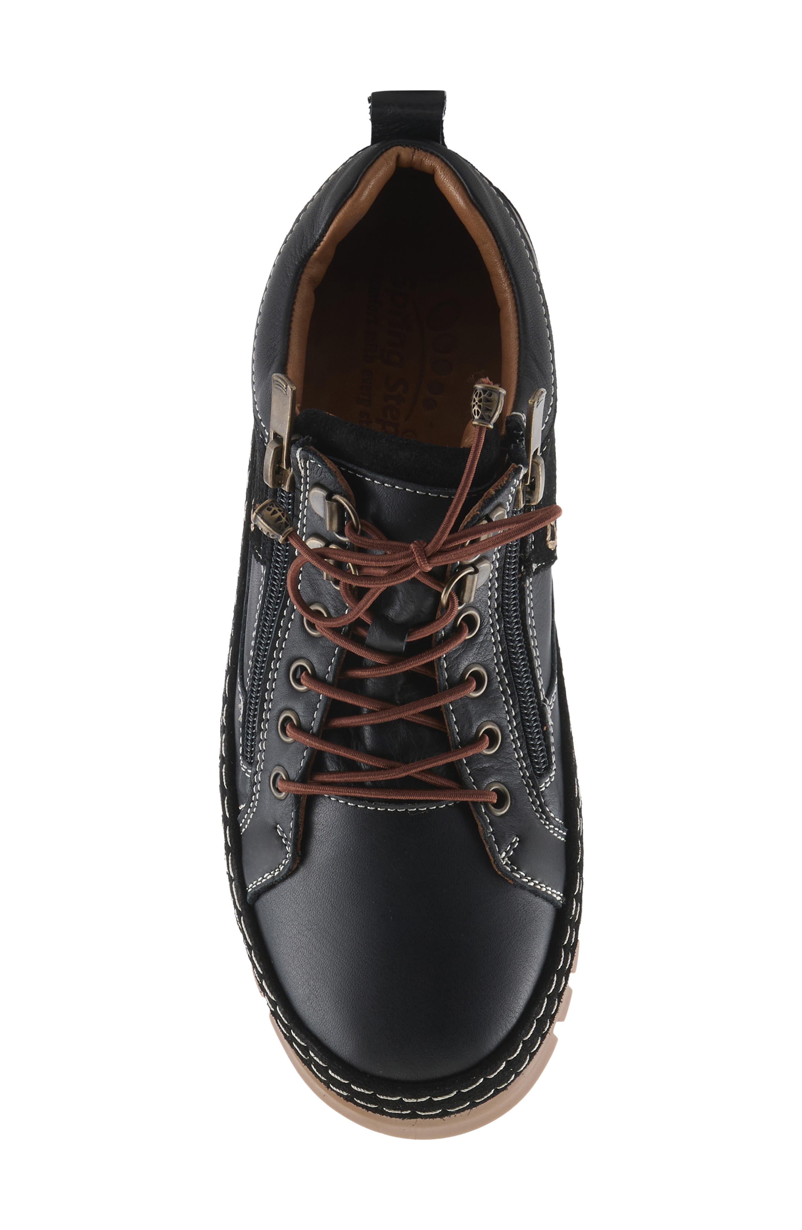 Spring Step Lauria Sneaker, Alternate, color, Black