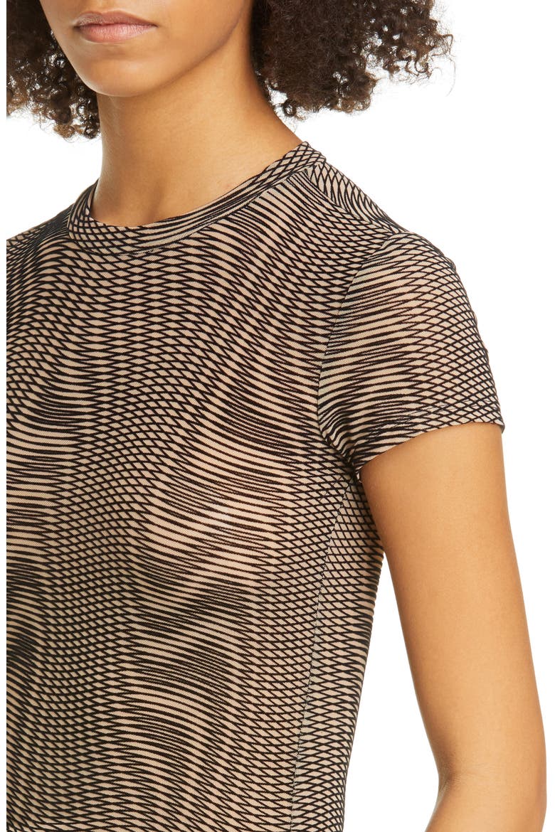 Velvet Burnout Print T-Shirt, Alternate, color, OPTIC WARP