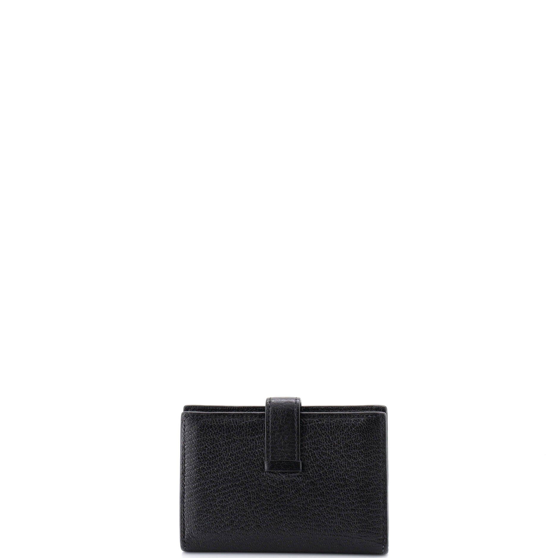Pre-Owned Hermes Bearn Card Case Chevre Mysore, Alternate, color, 