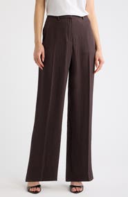 Theory Classic Wide Leg Ankle Pants