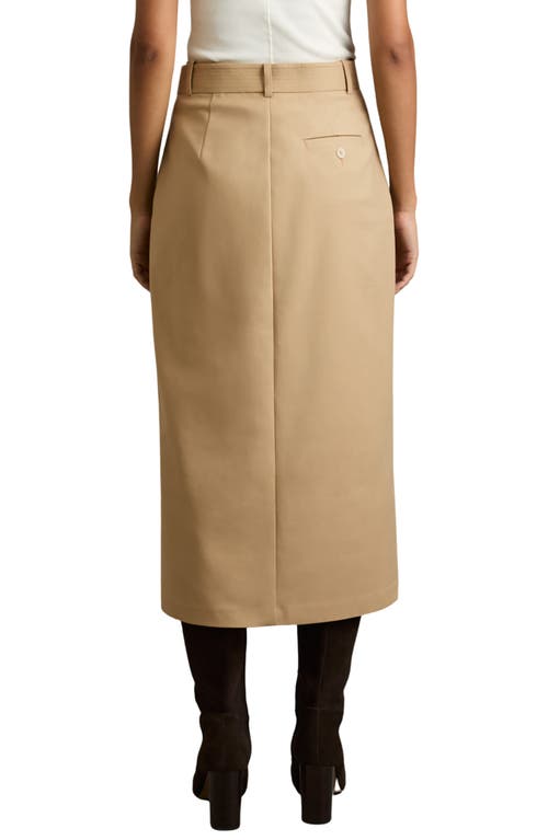 Reiss Oakley Midi Skirt In Camel