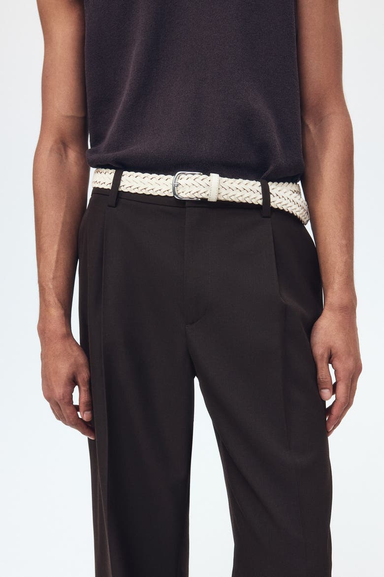 Loose-fit Tailored Pants, Alternate, color, Dark brown