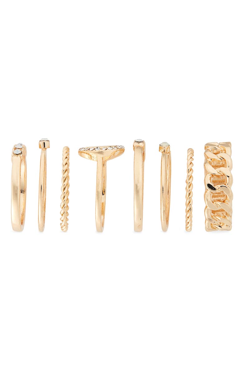 BP. Set of 8 Stacking Rings, Alternate, color,