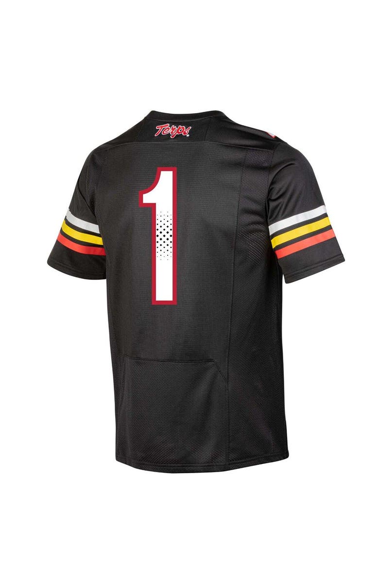 Under Armour Youth Under Armour #1 Black Maryland Terrapins Replica Football Jersey, Alternate, color,