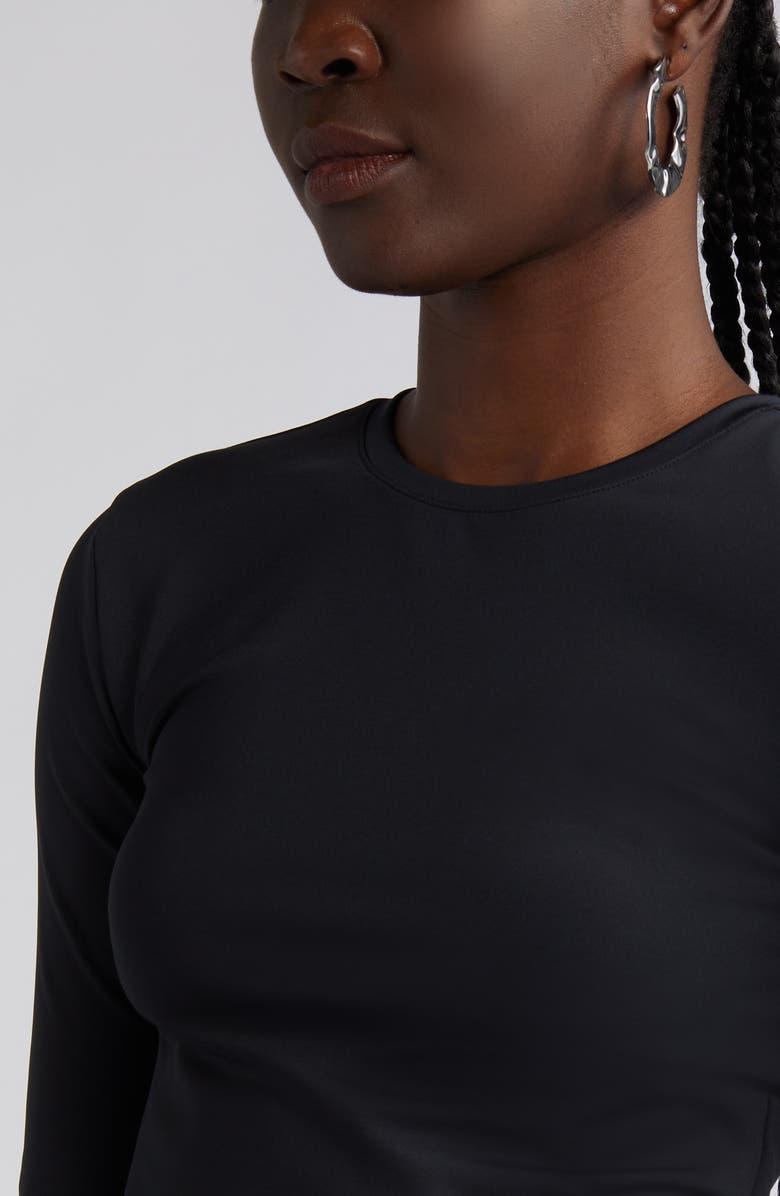 Open Edit Long Sleeve Crop T-Shirt, Alternate, color,