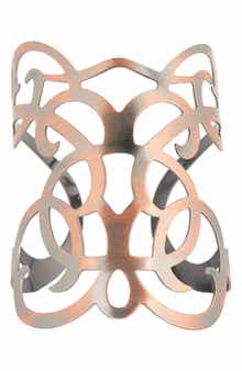 Karine Sultan Large Cutout Statement Cuff Bracelet