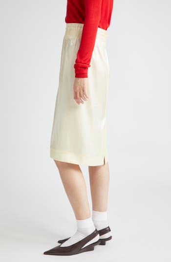 Double Waist Midi Skirt
