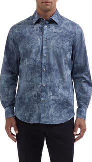 Bugatchi Julian Shaped Fit Long Sleeve Shirt