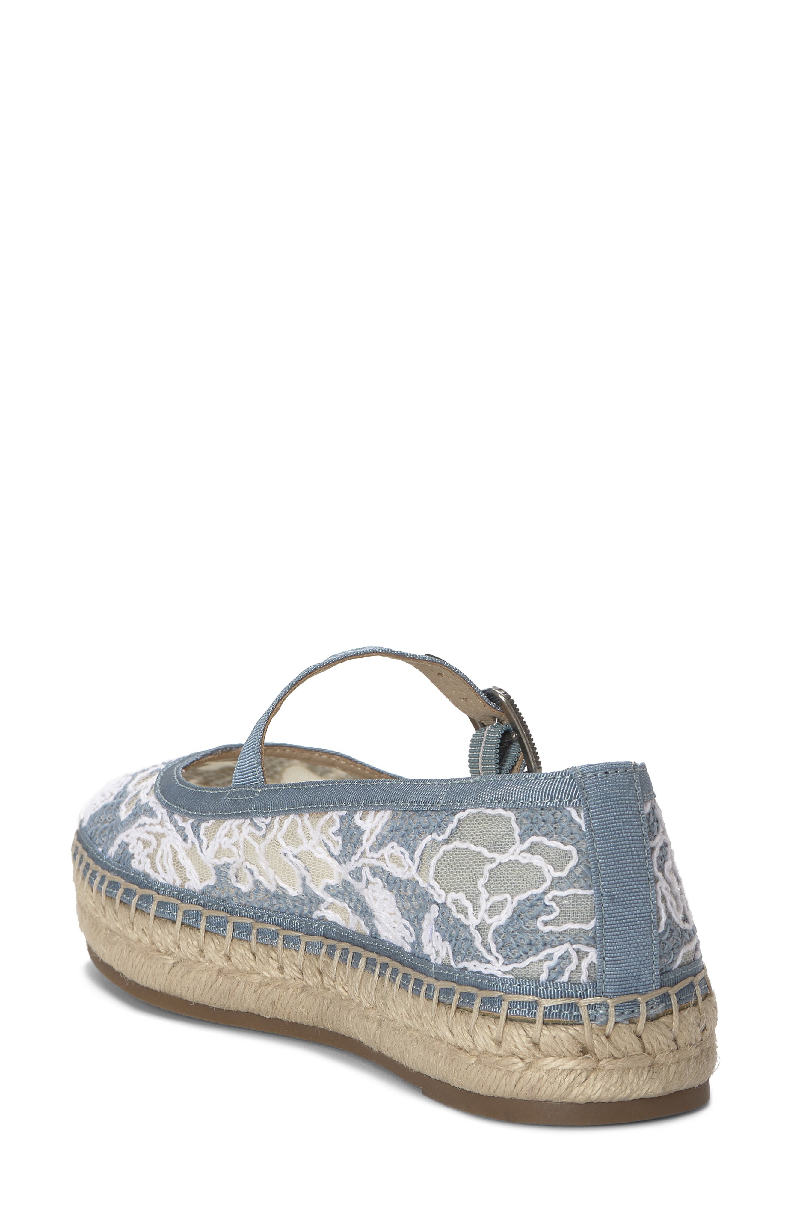 Lucky Brand Orlyna Espadrille Mary Jane Flat, Alternate, color, Blue/ Bone Light Grey