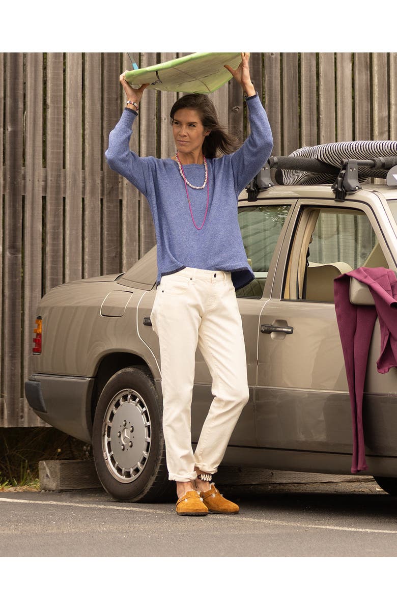 Carve Designs Drue Fuzzy Sweater, Alternate, color, Capri Blue W. Dark Capri