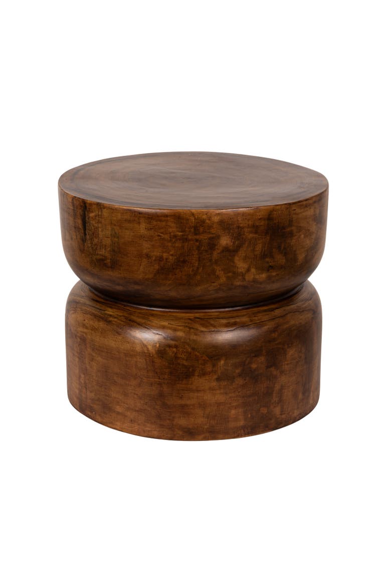 Hourglass Inspired Table, Main, color, Brown