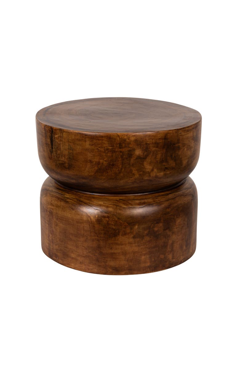 Olive Grove Hourglass Inspired Table, Main, color, Brown