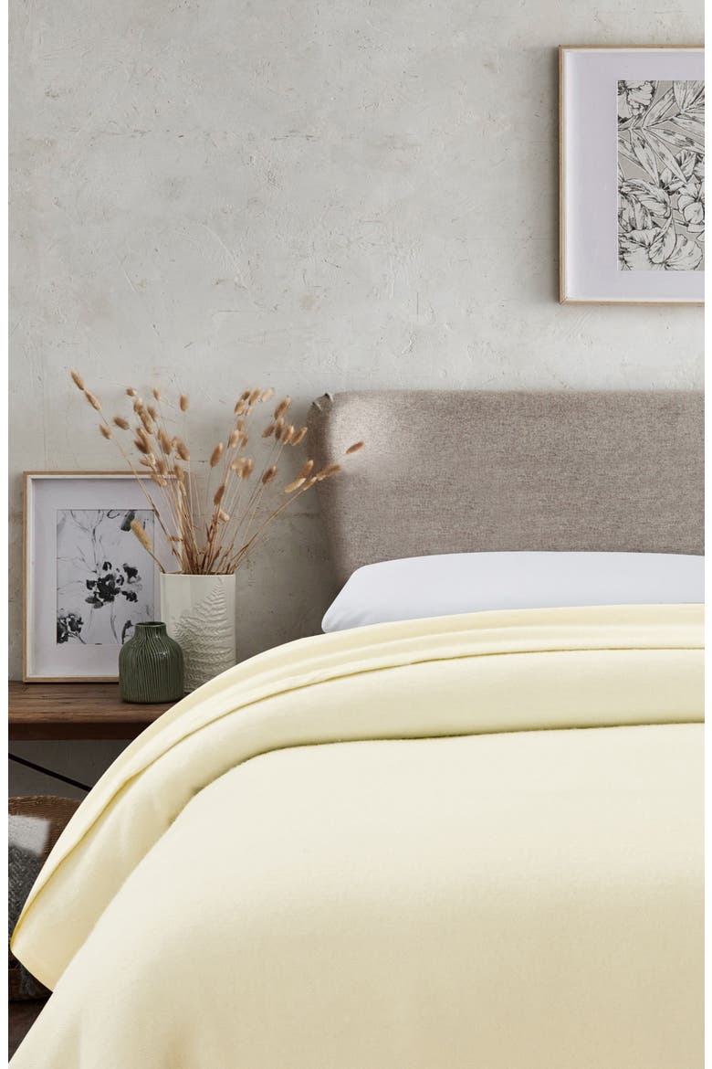 Wool Blend Blanket, Alternate, color, IVORY