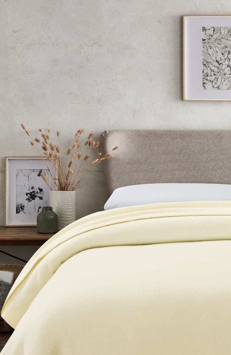 MELANGE HOME Wool Blend Blanket, Alternate, color, Ivory