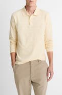 Vince Jacquard Stripe Long Sleeve Polo