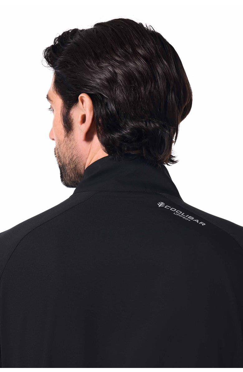 Coolibar Men's Sport Jacket - UPF 50+ Sun Protection - Outpace, Alternate, color, Black