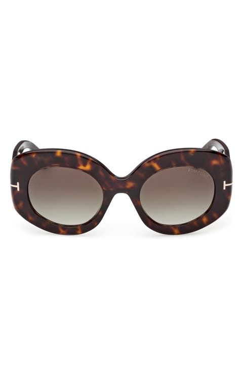 Claudette 51mm Round Sunglasses