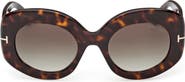 TOM FORD Claudette 51mm Round Sunglasses