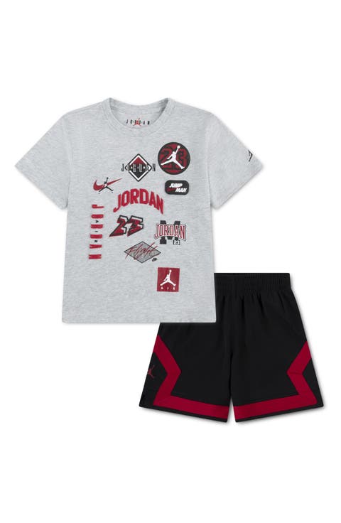 Kids' MJ Dynasty Graphic T-Shirt & Shorts Set (Little Kid)