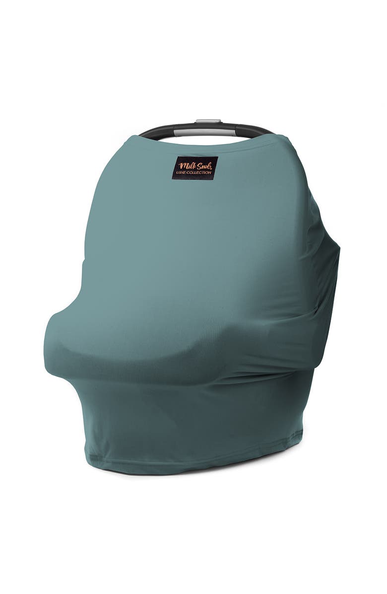 Milk Snob 5-in-1 Luxe Nursing and Car Seat Cover, Main, color, Luxe Jade