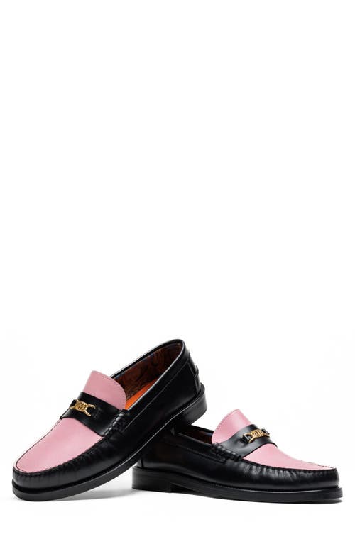 Naked Wolfe Roma Bit Loafer In Pink-snuff Leather