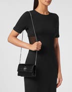 PHILIPP PLEIN Clutch Croco Print Hexagon Women