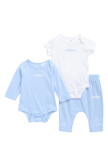 Adidas Originals Adidas 3-piece Mix & Match Bodysuits & Joggers Set In Blue