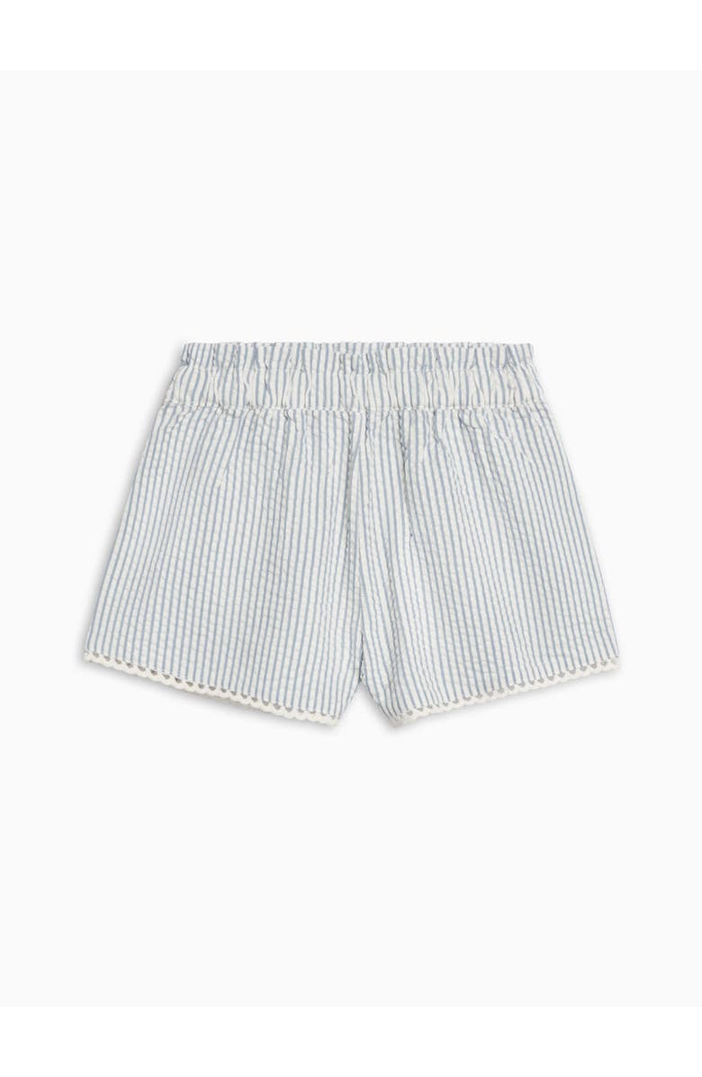 Colroed Organics Organic Patty Scalloped Trim Short, Alternate, color, Shore Stripe/Sea