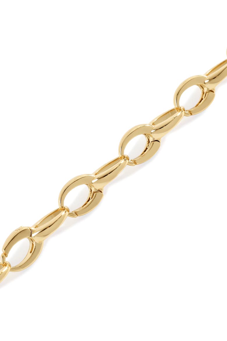 Bold Cable Link Charm Bracelet, Alternate, color, 18k Gold Plated