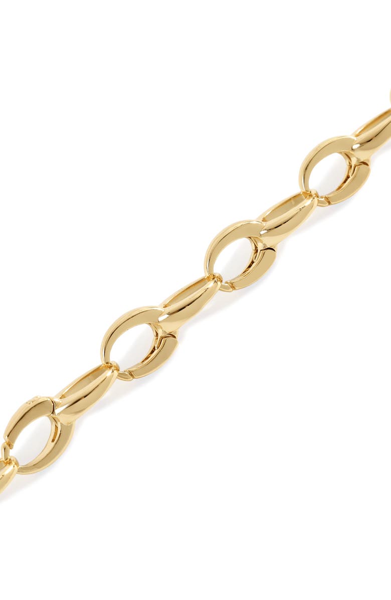 Mint & Lily Bold Cable Link Charm Bracelet, Alternate, color, 18K Gold Plated