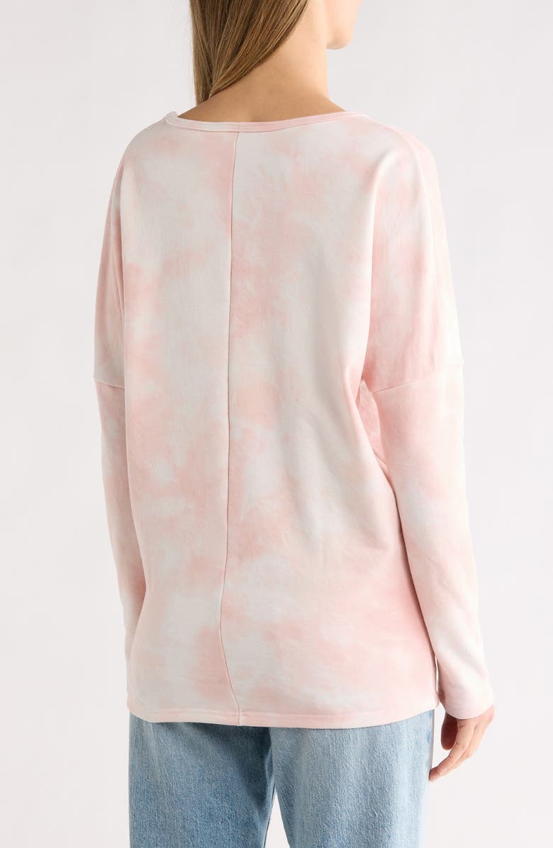 GO COUTURE V-Neck Dolman Sleeve Sweater, Alternate, color, Grey Splash