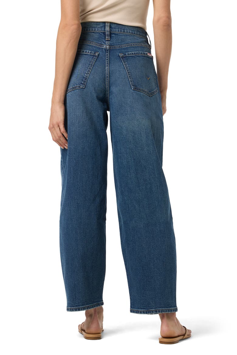 High Waist Ankle Barrel Leg Jeans, Alternate, color, FERGANA
