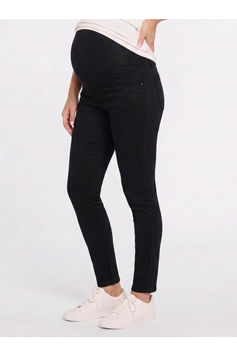 Secret Fit Ankle Length Skinny Jeans, Alternate, color, Black