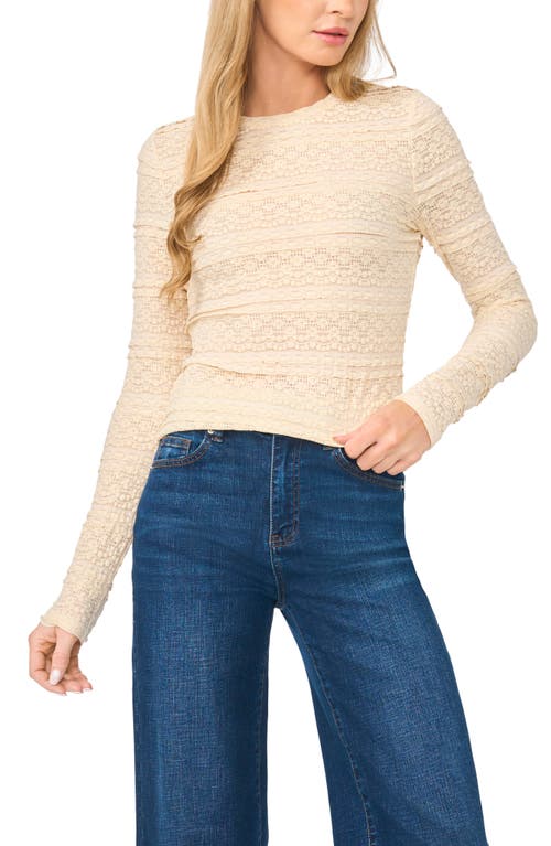 Ted Baker Michele Tiered Long Sleeve Top In Neutral
