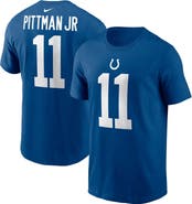 Nike Men's Nike Michael Pittman Jr. Royal Indianapolis Colts Player Name & Number T-Shirt