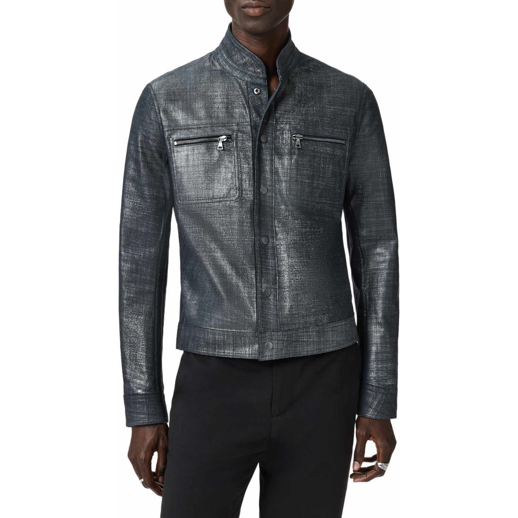 John Varvatos Reversible Leather Jacket In Multi