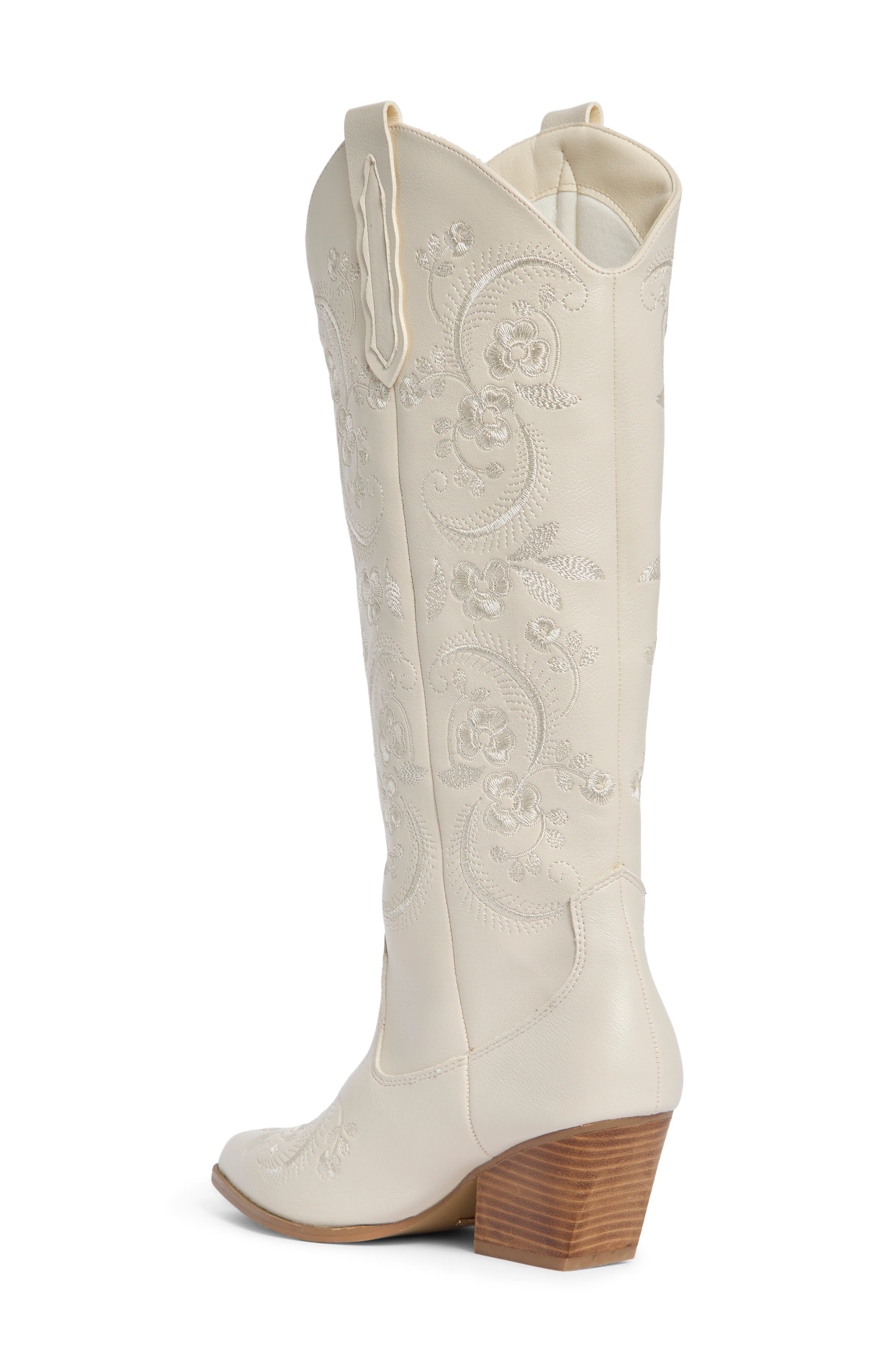 Zakai Western Boot, Alternate, color, IVORY