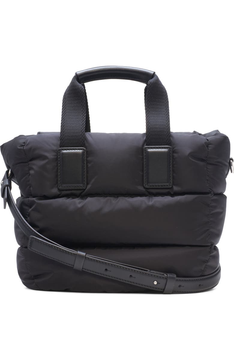 Moncler Mini Caradoc Quilted Tote Bag, Alternate, color, Black