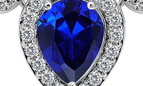 Christian Siriano Pear Cubic Zirconia Necklace & Stud Earrings Set In Multi