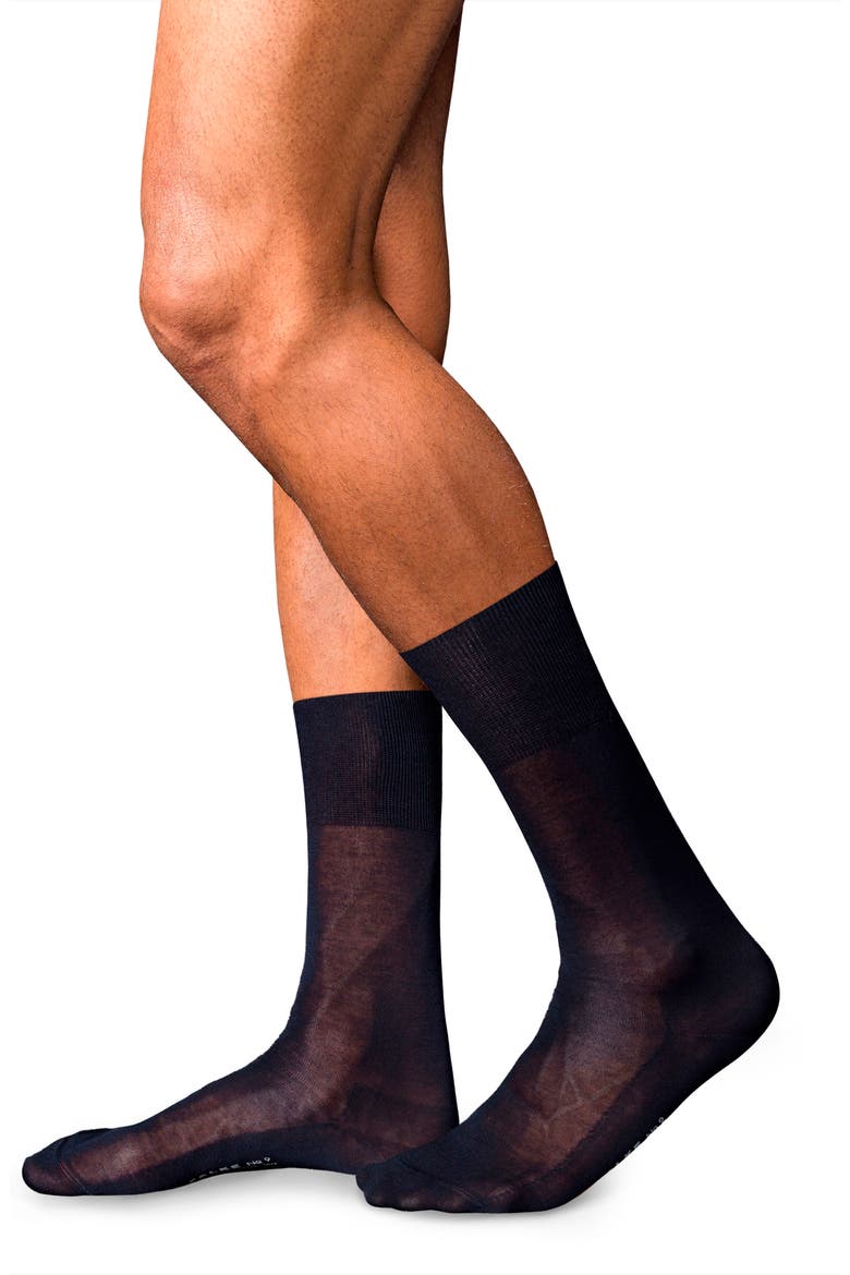 No. 9 Cotton Blend Socks, Main, color, DARK NAVY