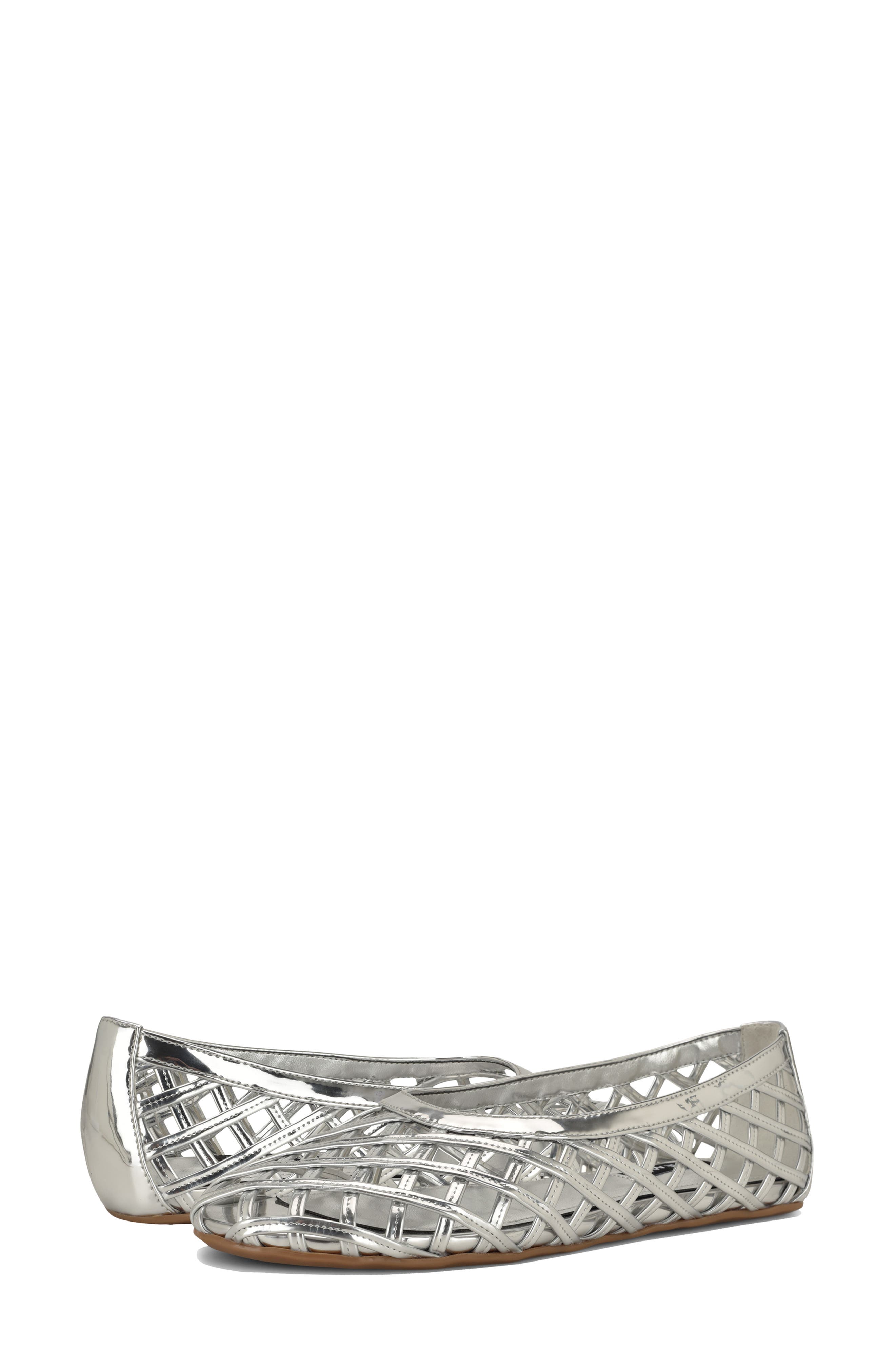 Dippy Woven Flat, Alternate, color, SILVER