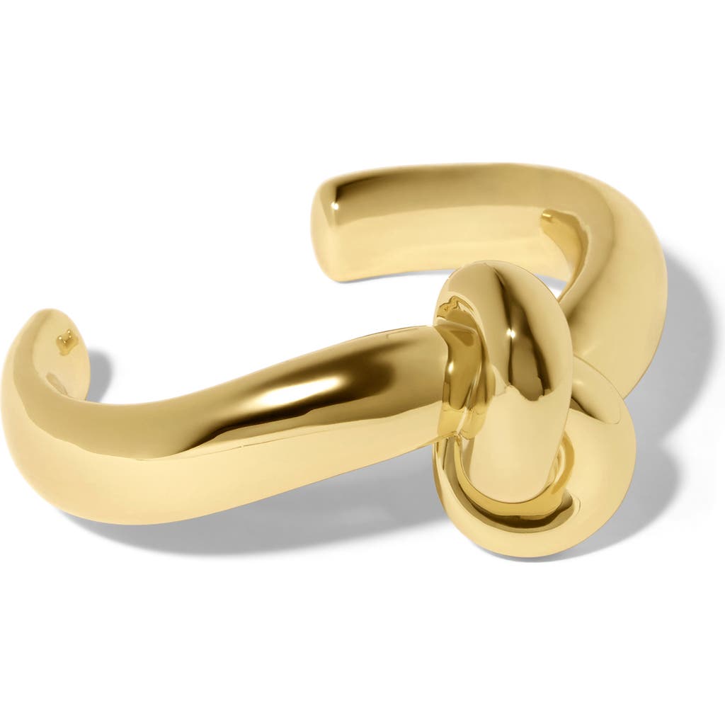 Jennifer Fisher Thin Knot Cuff Bracelet In Yellow Gold
