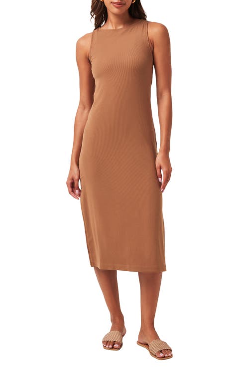 Hadley Wood Sleeveless Rib Midi Dress