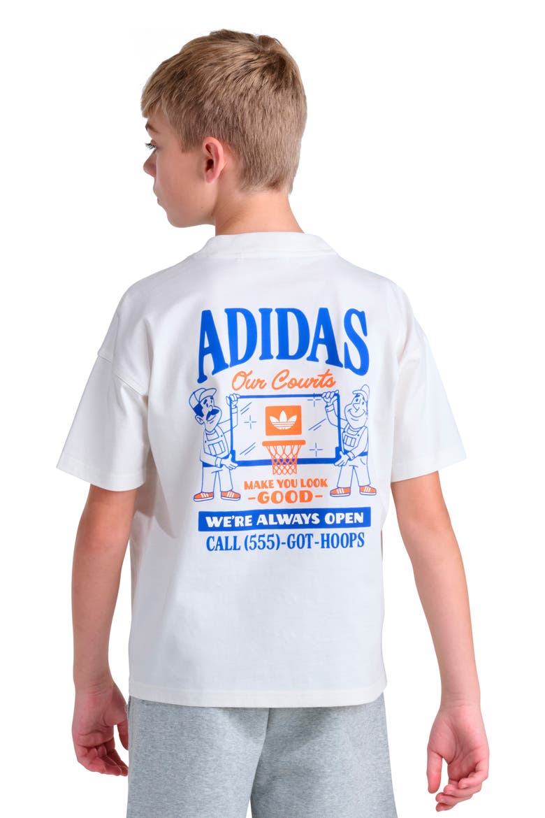 Kids' Background Graphic T-Shirt, Alternate, color, OFF WHITE