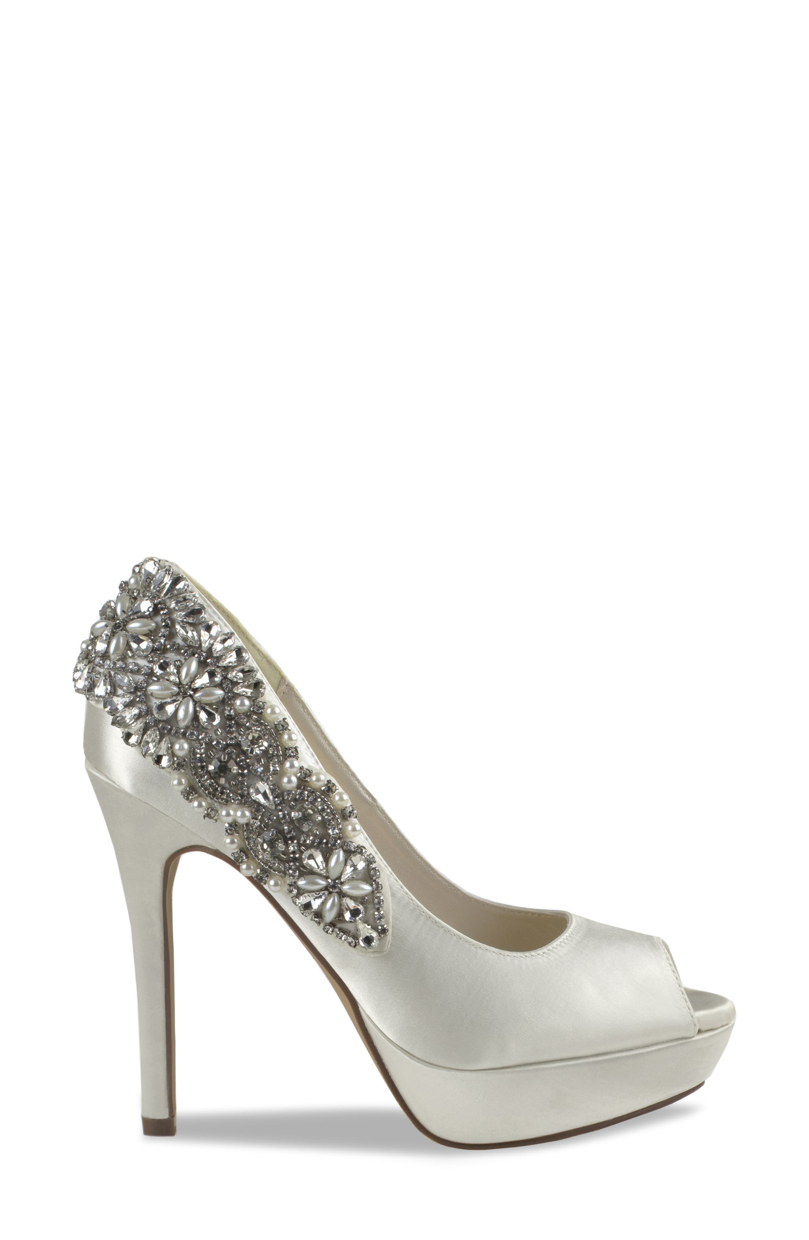 Paradox London Pink Indulgence Embellished Pump, Alternate, color, Ivory