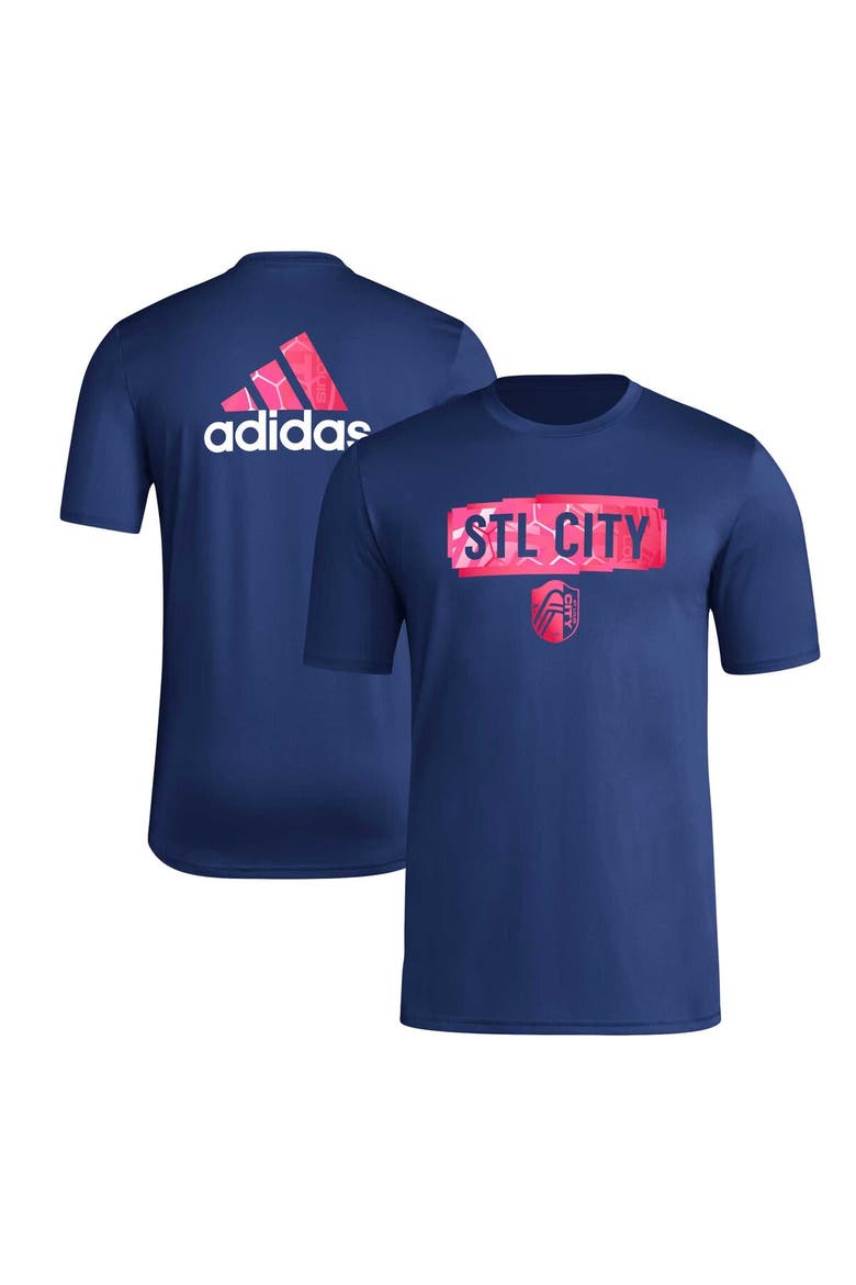 Men's adidas Navy St. Louis City SC Local Pop AEROREADY T-Shirt, Alternate, color, Navy