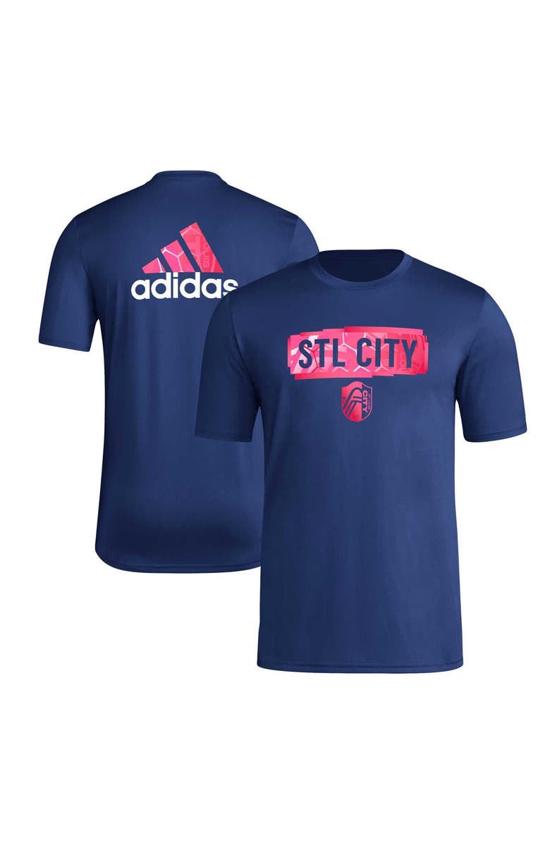 adidas Men's adidas Navy St. Louis City SC Local Pop AEROREADY T-Shirt, Alternate, color, Navy